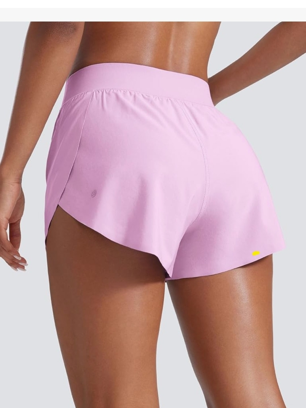 CRZ YOGA Light Pink Women's Athletic Shorts